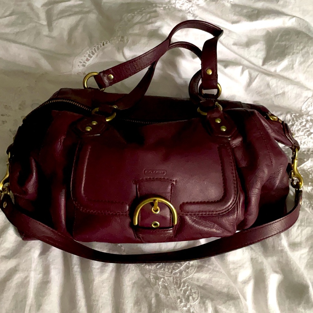 Coach Outlet Plum Satchel Purse